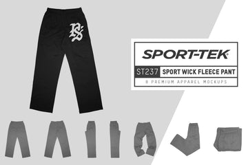Sport-Tek ST237 Sport Wick Fleece Pant Mockups