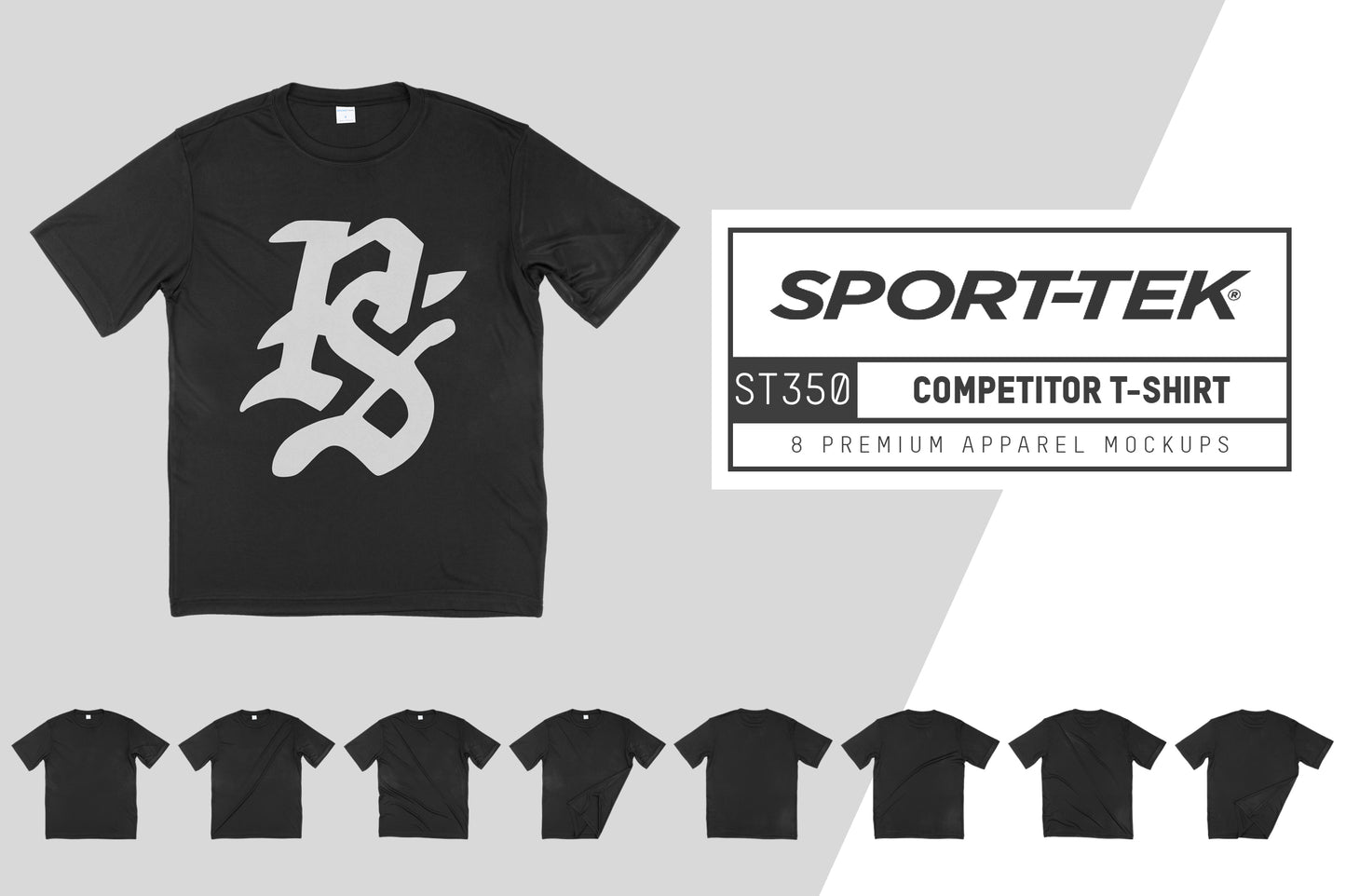 Sport Tek ST350 Competitor T-Shirt Mockups