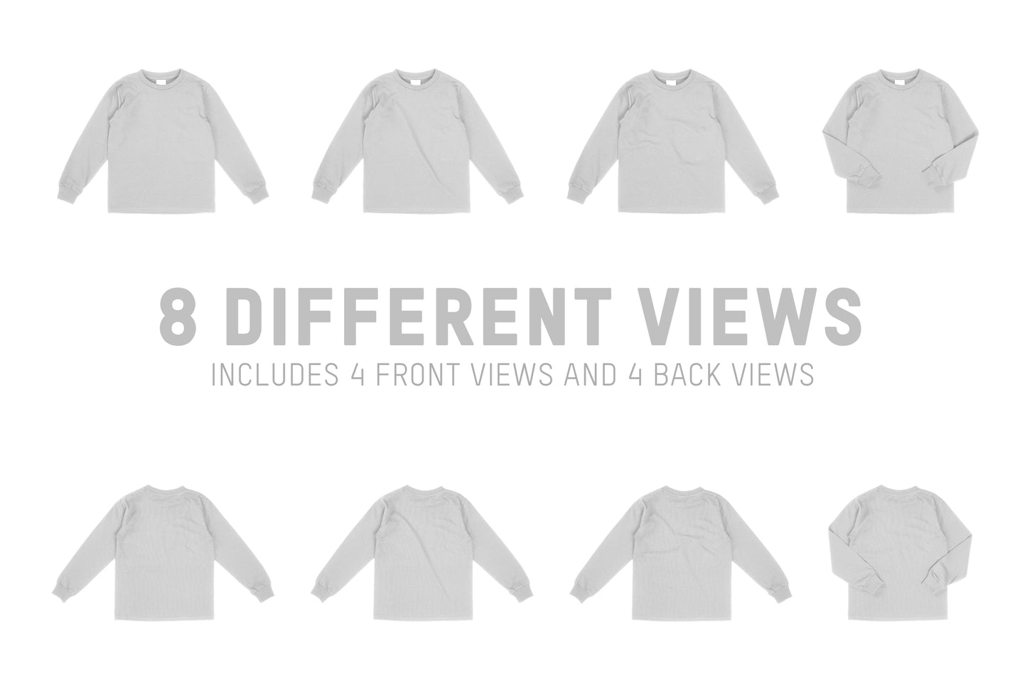 Shaka Wear 6oz Kid's Long Sleeve T-Shirt Mockups