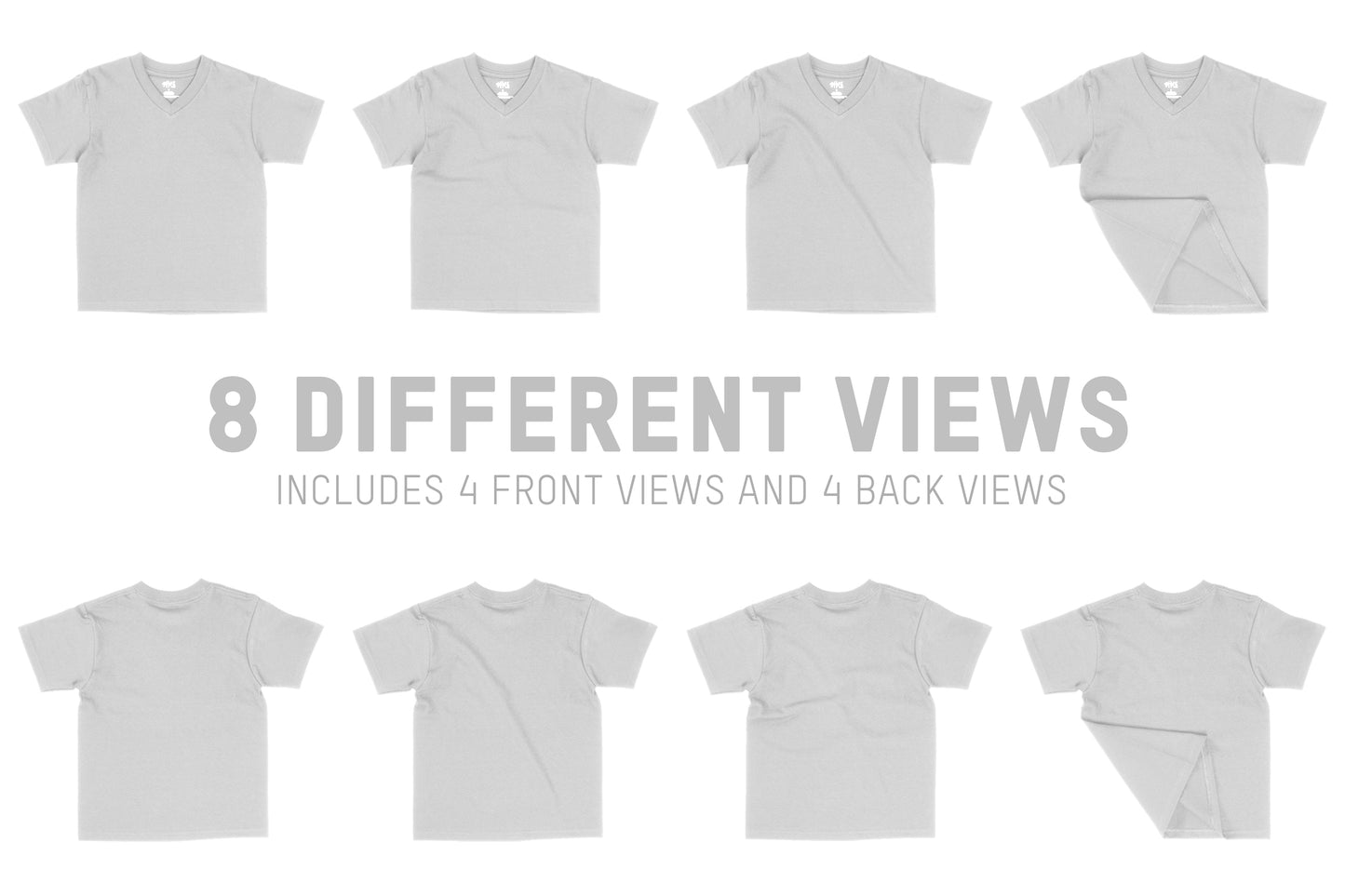 Shaka Wear 6oz Kid's V-Neck Mockups