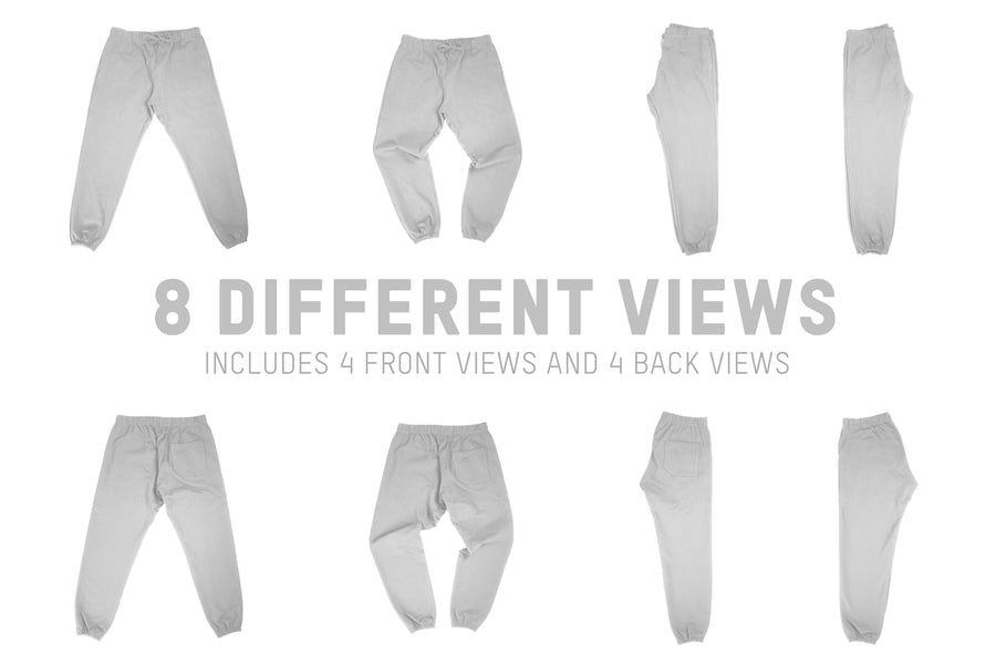 Blank Black and White Man Pants Mockup, Side View Stock Illustration -  Illustration of basic, white: 250832220