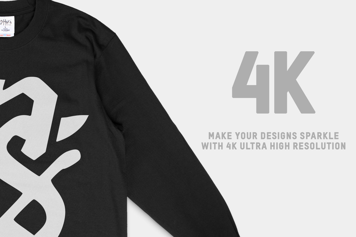 Shaka Wear 7.5oz Max Heavyweight Long Sleeve T-Shirt Mockups