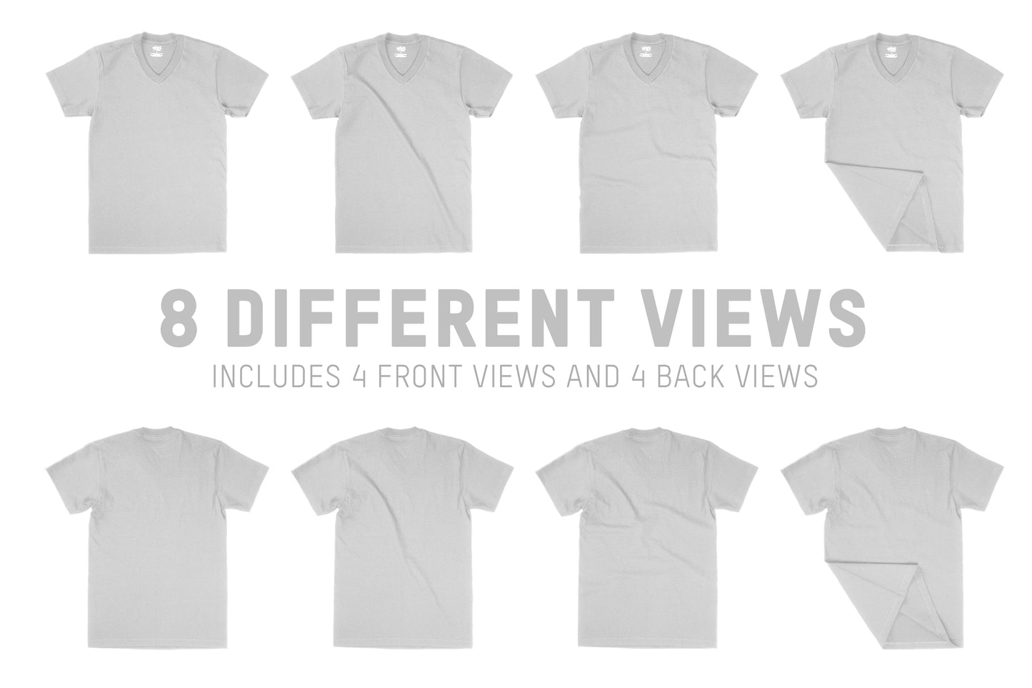 Shaka Wear 6.2oz V-Neck Mockups