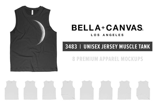 Bella + Canvas 3483 Muscle Tank Mockups