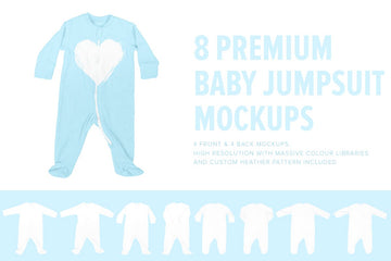 Premium Baby Jumpsuit/Onesie  Mockups