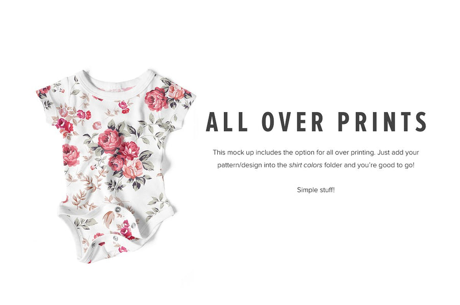 Premium Baby Shirt/Onesie Mockups
