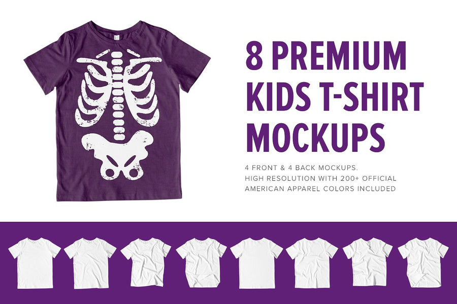 Premium Kid's T-Shirt Mockups