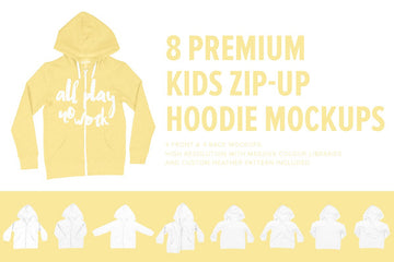 Premium Kid's Zip-Up Hoodie Mocks