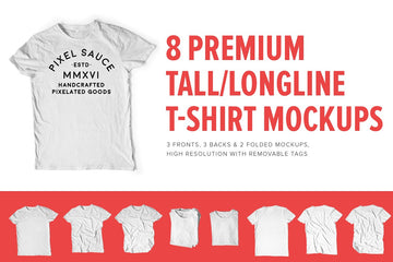 Premium Tall/Longline T-Shirt Mocks