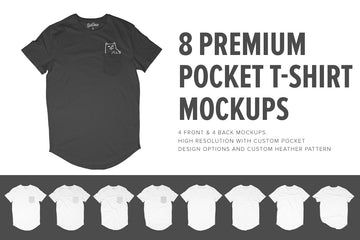 Premium Pocket T-Shirt Mockups