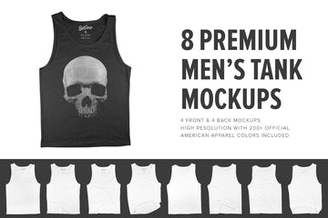 Premium Men's Tank Top Mockups