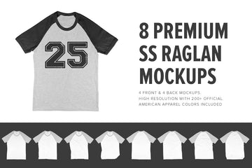 Premium Short Sleeve Raglan Mocks