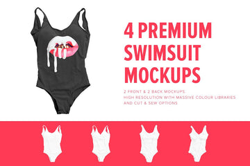 Premium One Piece Swimsuit Mockups