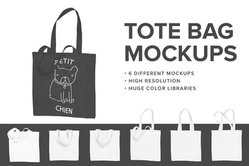 Premium Tote Bag Mockups