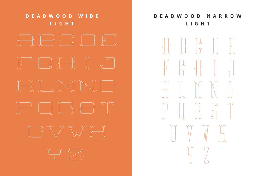 Deadwood - A Monogram Font Family