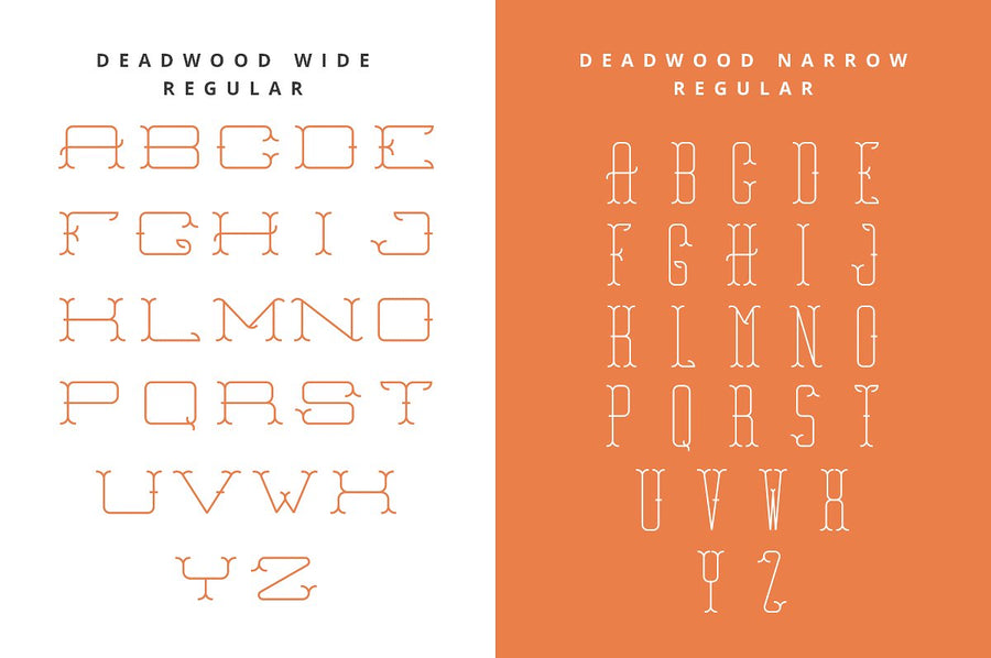 Deadwood - A Monogram Font Family