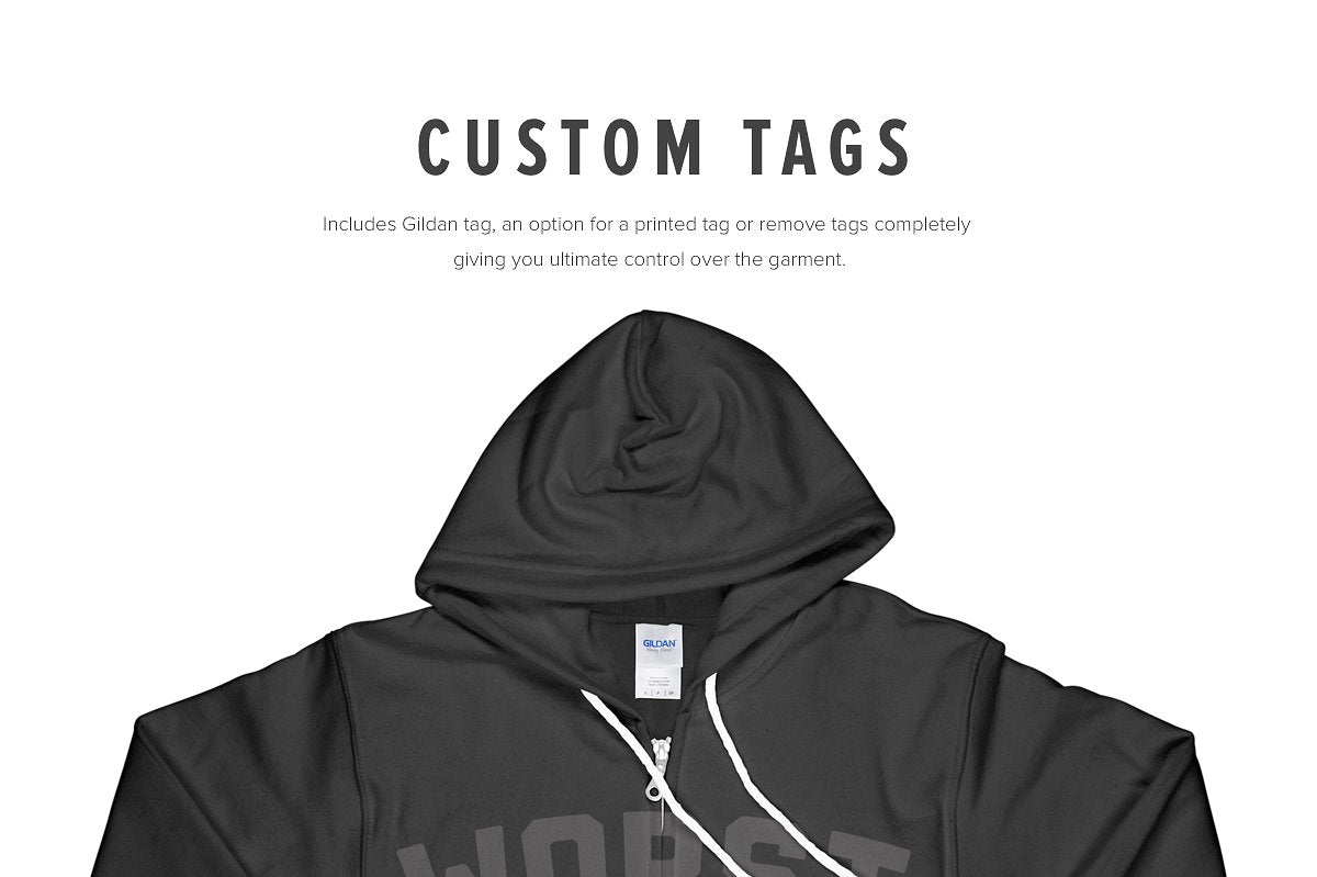 Gildan 18600 Zip Hooded Sweatshirt Mockups