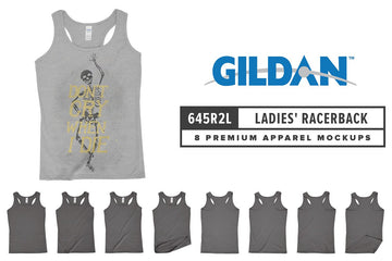 Gildan 645R2L Ladies' Racerback Tank Mockups