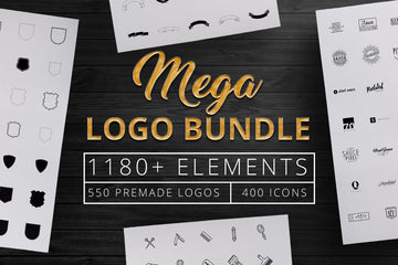 1180+ Mega Logo Bundle Creator Kit