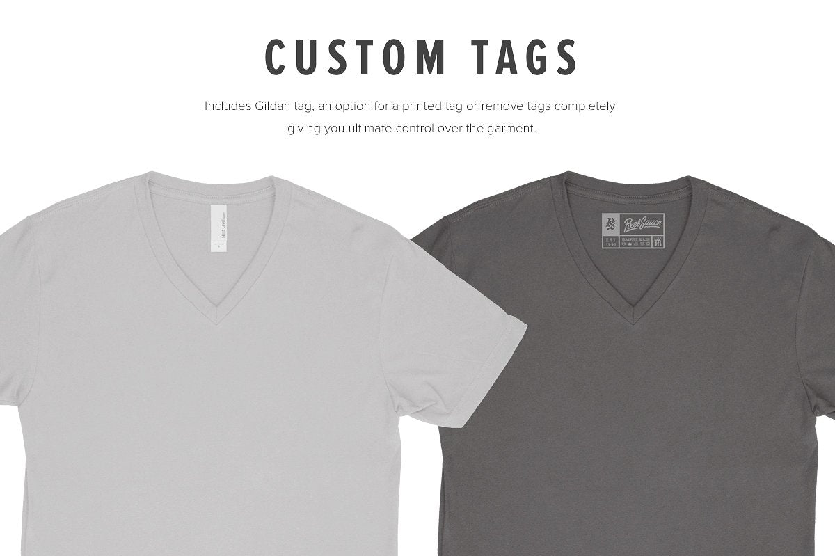 Next Level 3200 Short Sleeve V-Neck Mockups