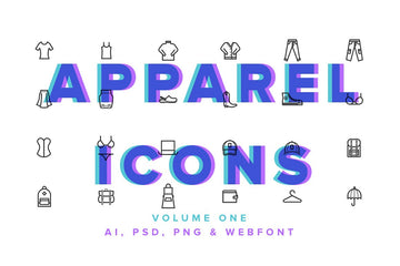 Clothes & Apparel Icons Vol 01