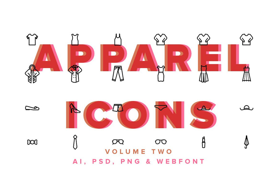 Clothes & Apparel Icons Vol 02
