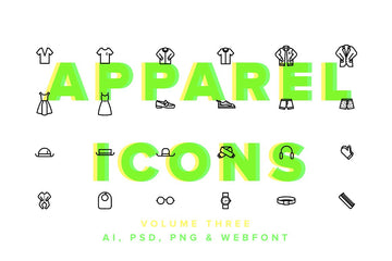 Clothes & Apparel Icons Vol 03