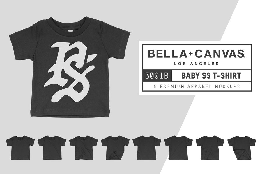 Bella Canvas 3001B Baby T-Shirt Mockups