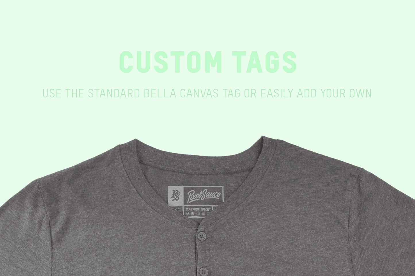 Bella + Canvas 3125 Triblend Henley Mockups