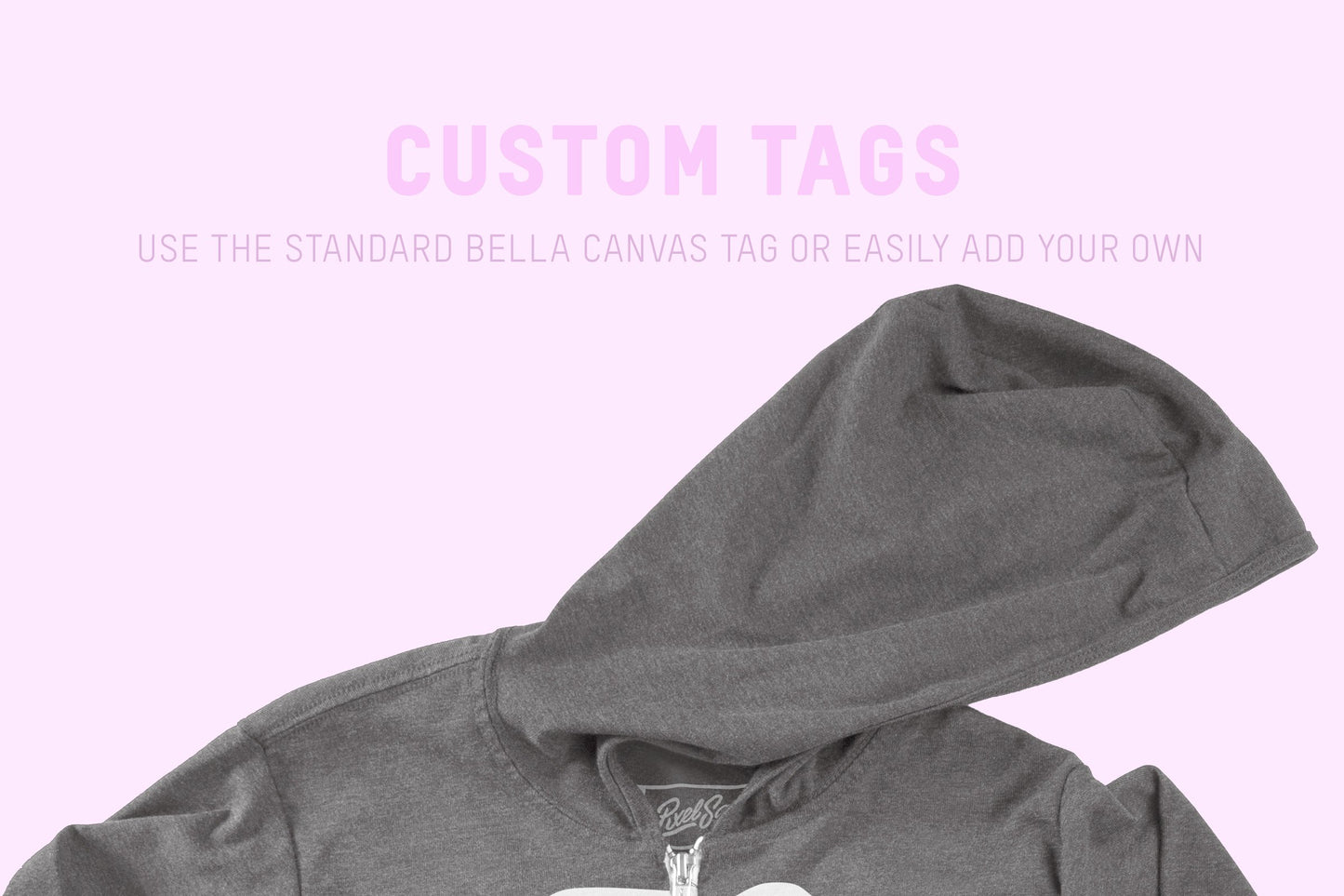 Bella + Canvas 3939 Zip-Up Hoodie Mockups