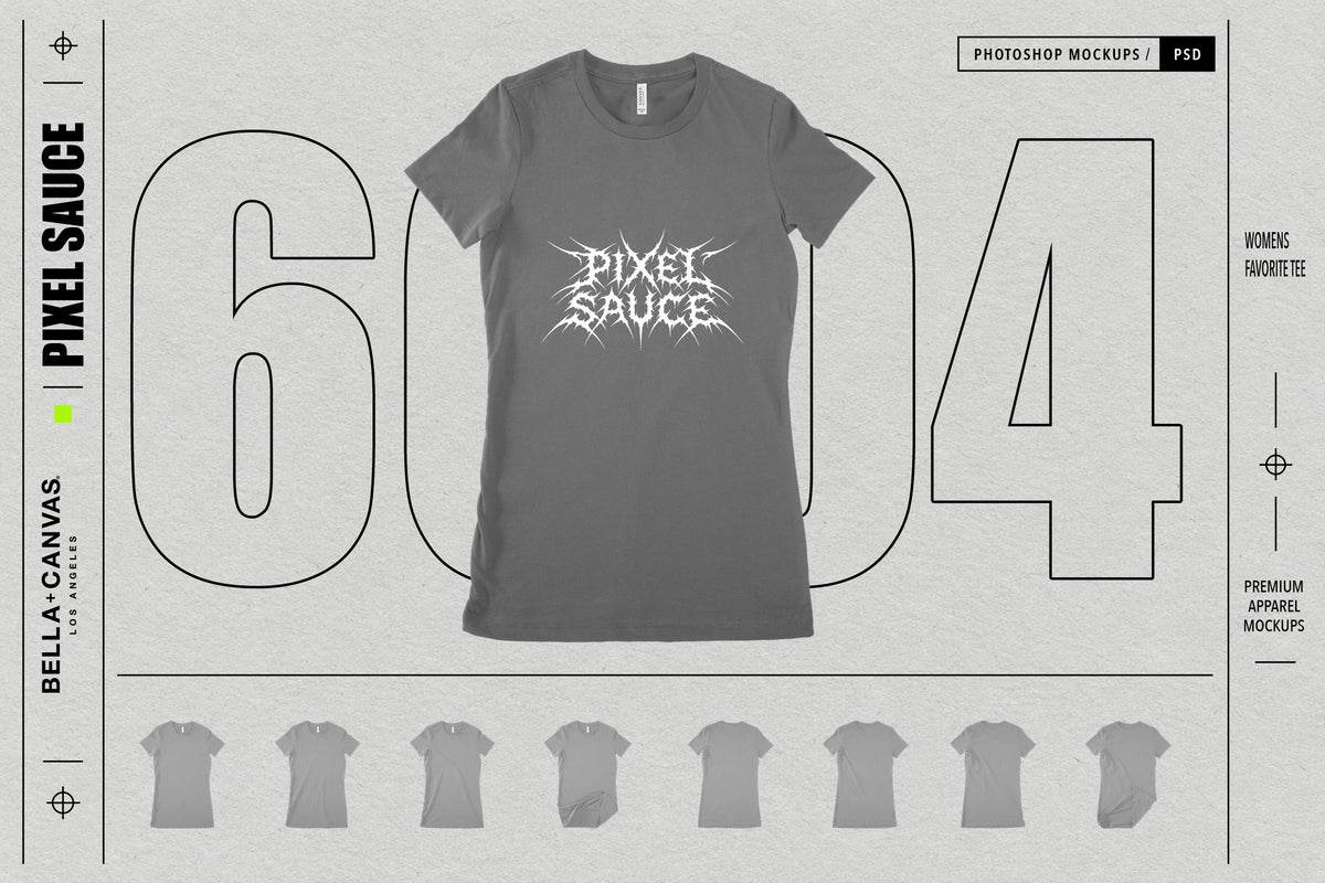 Bella + Canvas 6004 Women's Favorite T-Shirt  Mockups