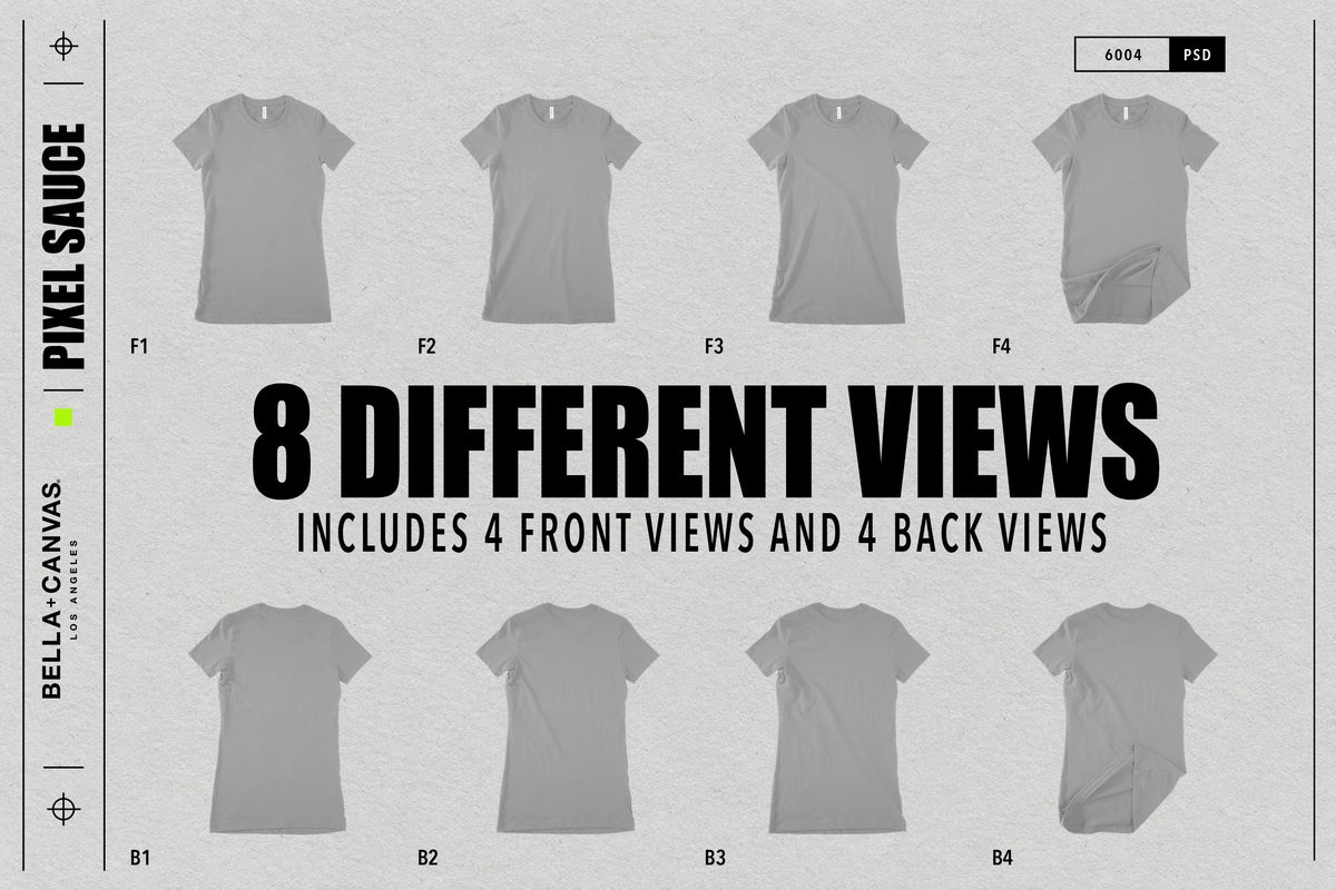Bella + Canvas 6004 Women's Favorite T-Shirt  Mockups