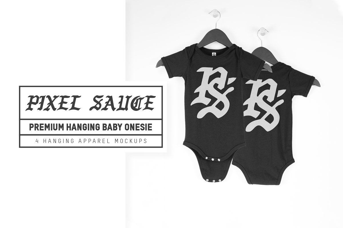 Hanging Baby Onesie Mockups