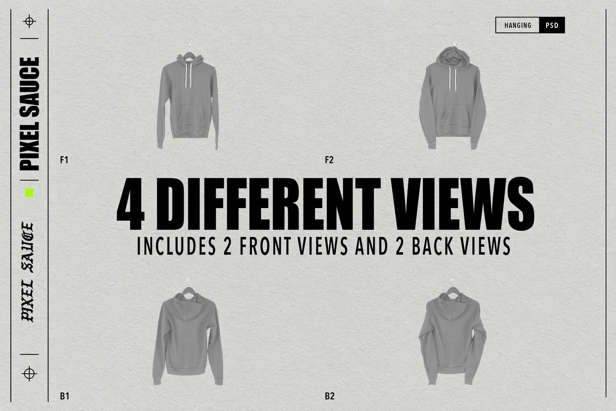 Hanging Pullover Hoodie Mockups