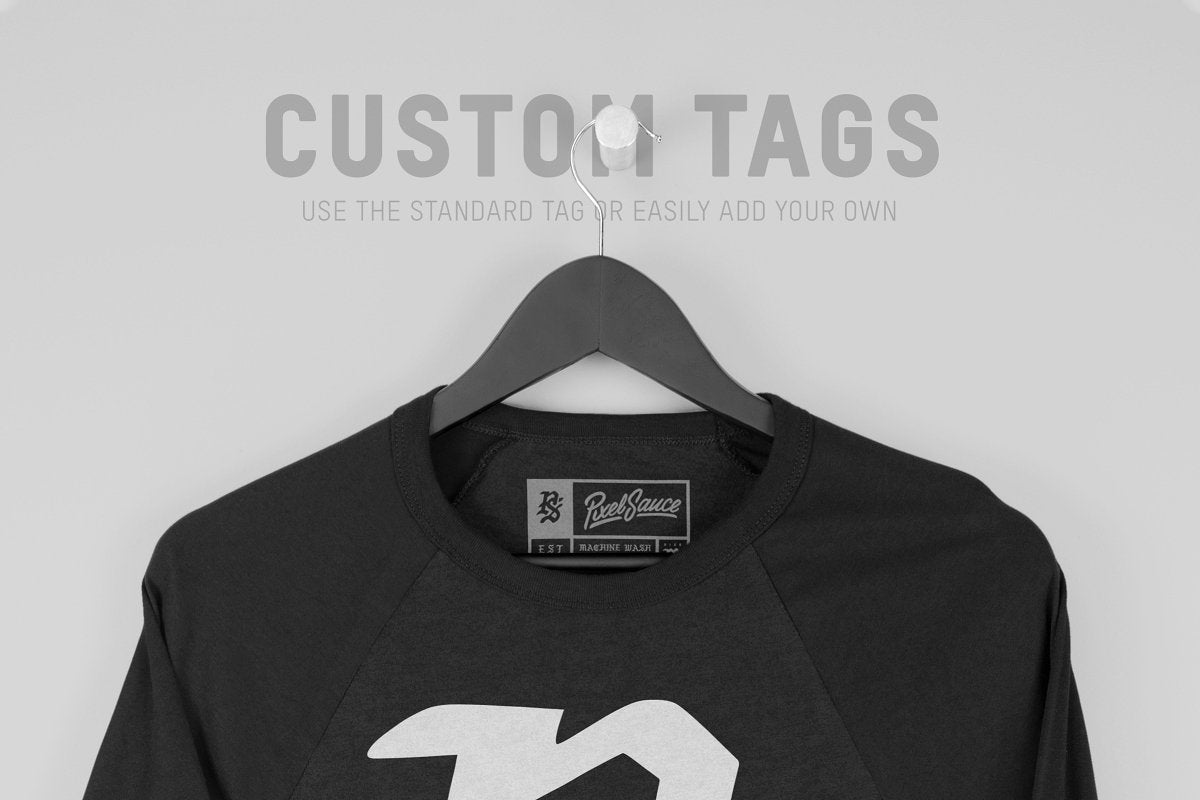 Hanging 3/4 Raglan Mockups