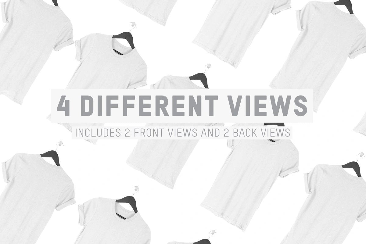 Hanging T-Shirt Rolled Sleeves Mocks