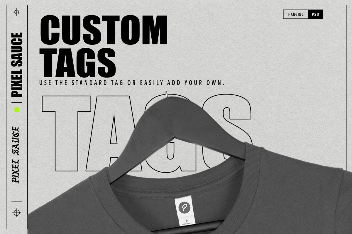 Hanging T-Shirt Rolled Sleeves Mocks