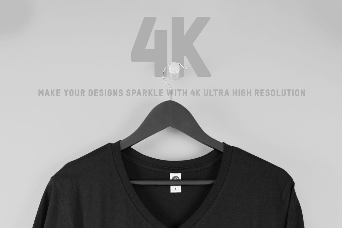 Hanging V-Neck T-Shirt Mockups