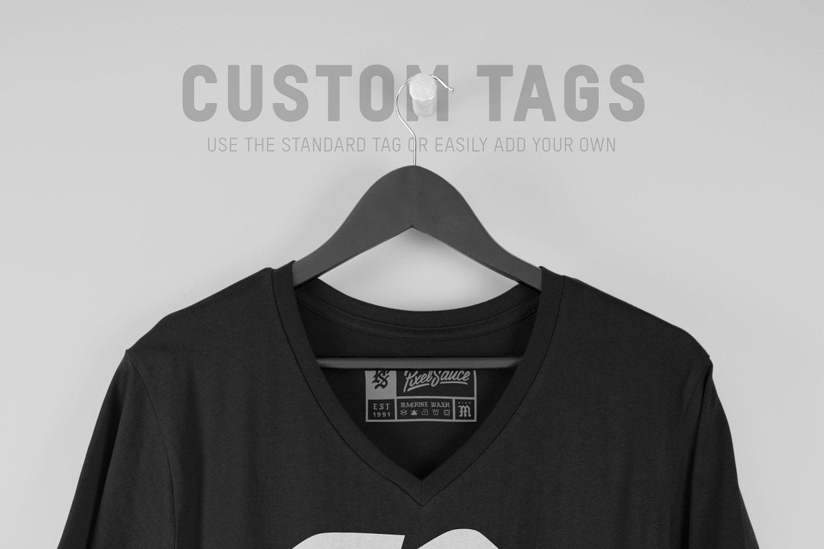 Hanging V-Neck T-Shirt Mockups
