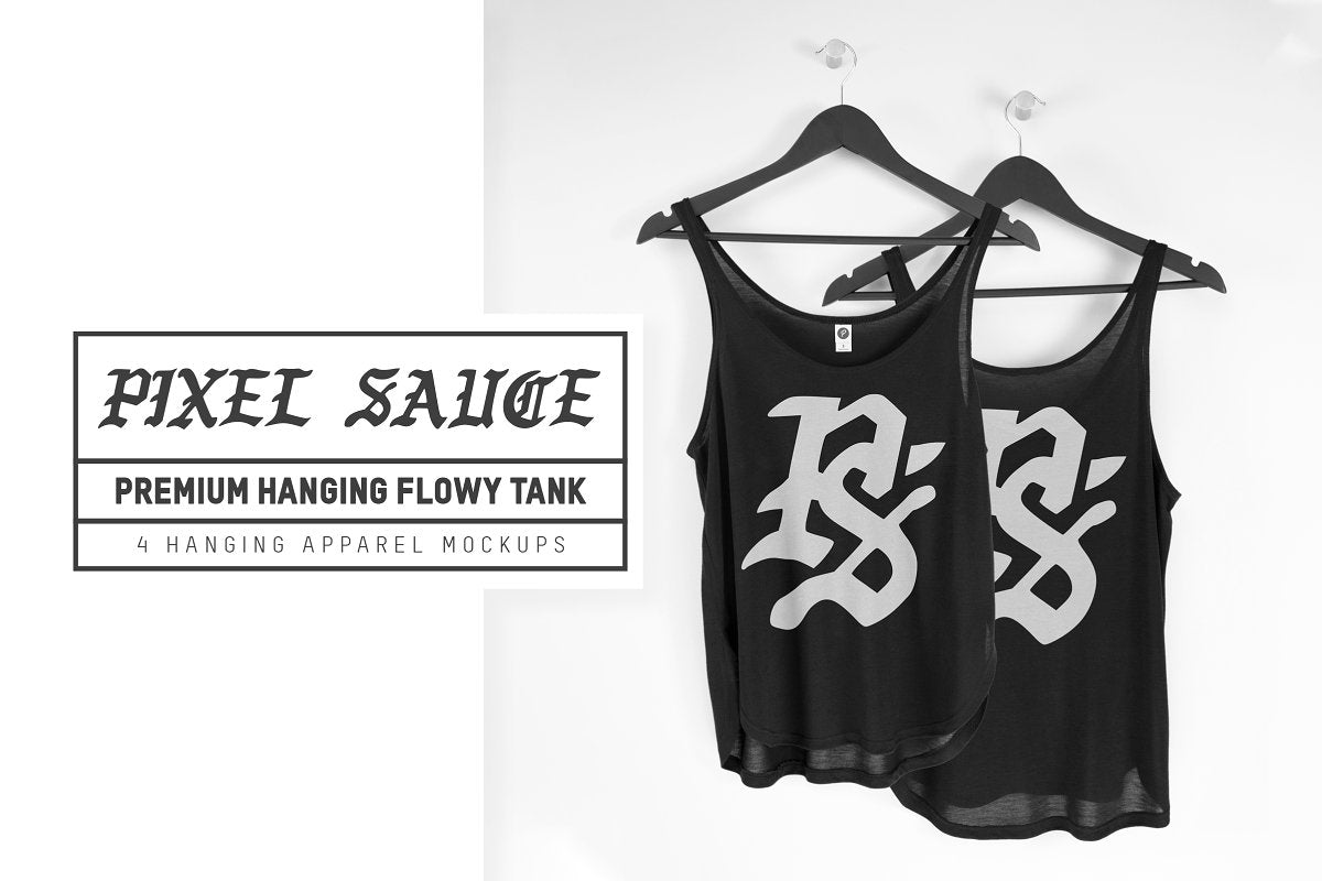 Hanging Women's Flowy Tank Mockups