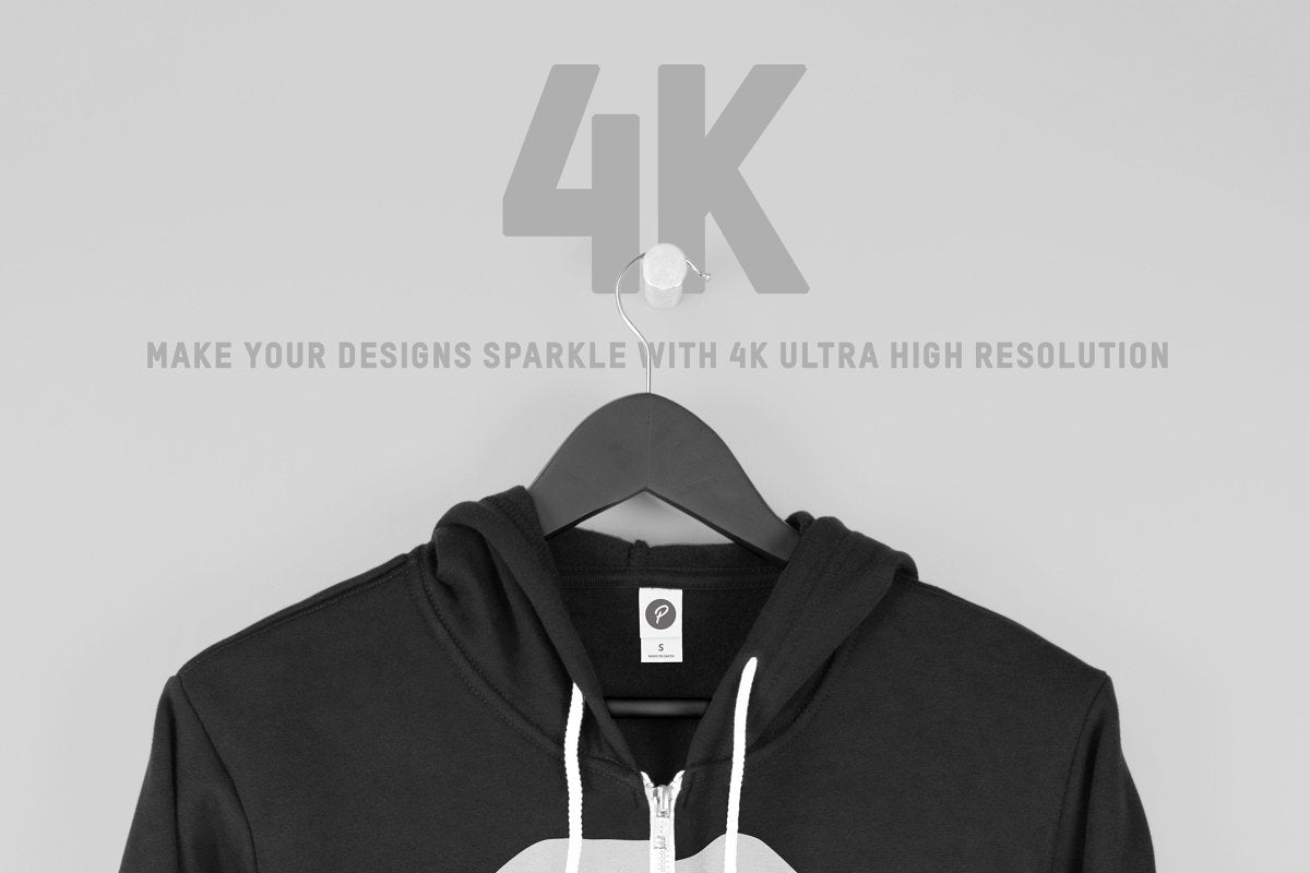 Hanging Zip-Up Hoodie Mockups