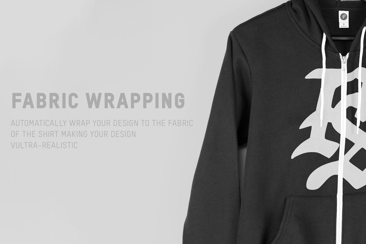 Hanging Zip-Up Hoodie Mockups