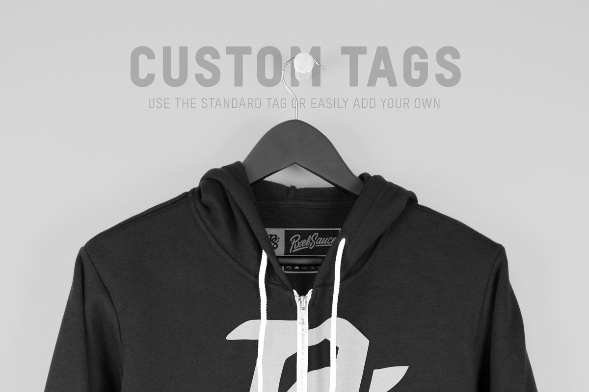 Hanging Zip-Up Hoodie Mockups
