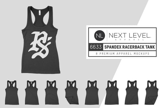 Next Level 6633 Spandex Racerback Mockups